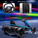 Garvee Ride G Series 24V Electric Go Kart for Kids Ages 8-12, 600W, 8MPH, 9Ah Battery, Blue