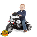 Lil' Rider 6V White and Black 3-Wheel Motorcycle
