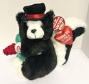 Dandee Vintage Sugar Pie Valentine Animated Singing Skunk Plush Toy