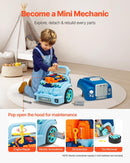 Interactive 60-Piece Kids Car Mechanic Workshop Set with Lights and Sounds