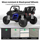 Black 12V Electric Ride-On Car for Kids with Remote Control - 2-Seater