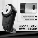 JRRXM 2PCS RS555 24V 35000RPM Motor Gearbox for Power Wheels Connector Coupling