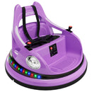 12V Electric Bumping Car for Kids with 360° Spin, Remote Control, and LED Lights