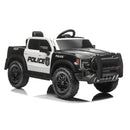 12V Police Car Ride-On Toy with Remote Control, Dual Motors, and Sound Features