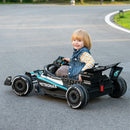 Mercedes F1 12V Black Ride-On Car for Kids with Remote Control, 3.5 MPH