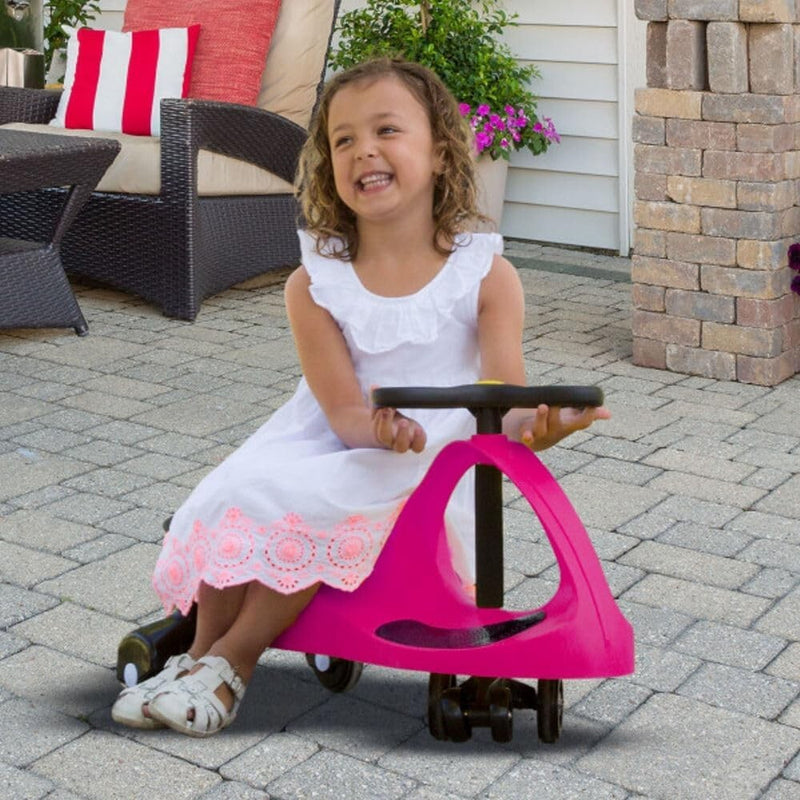 Wiggle Ride-On Car for Toddlers in Pink - Enhances Motor Skills with Safe and Fun Play