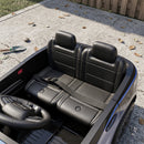 12V Licensed Black Dodge Police Car for Kids Ages 3-6 with Two Seats