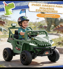Dinosaur Green 12V Kids Ride-On UTV with Parent Remote and Bluetooth