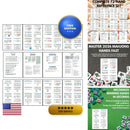 2026 Mah Jongg Learning Sheets: 72 Hands Visual Reference Manual