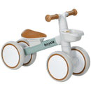 Green Balance Bike for Toddlers 1-3 Years, Adjustable Seat, Quiet Wheels, No Pedals