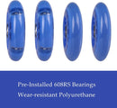 Polyurethane Wheel Upgrade Set for Wiggle Cars and Ride-On Toys (Dark Blue)