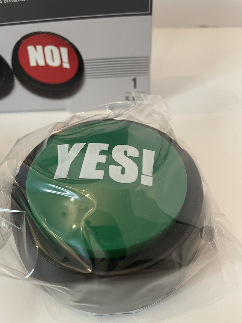 Yes No Buzzer Buttons with 10 Sayings for Game and Party Night Fun