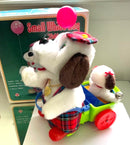Retro Bobby's Family Battery-Powered Plaid Dog Balloon Puppy Cart with Box