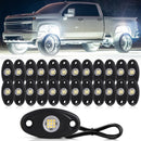 24 White LED Rock Light Pods for Trucks and Off-Road Vehicles