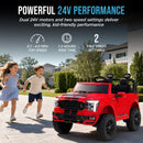 24V Kids 2-Seater Ride-On Car, Official Ford F-150 Shelby Edition