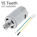 High-Speed 24V 25000RPM RS550 DC Motor with 15 Teeth