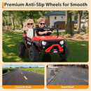 Crimson 2-Seater 24V Ride-On Vehicle for Older Kids - 4.97MPH - Red