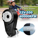 Powerful 12V RS550 Motors for Kids Ride-On Cars - 40000RPM Gearbox, Set of 2