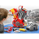 Motorcycle Engine Repair Toy Set with 25 Pieces, Lights, Sounds, and Educational Fun