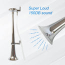 12V 150DB Chrome Zinc Single Trumpet Air Horn for Trucks
