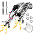600DB Dual Trumpet Electric Air Horn - Silver Train and Truck Sound