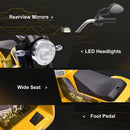 Yellow 3-Wheel Electric Motorcycle for Kids Aged 18-36 Months
