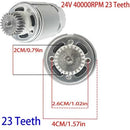 12V 40000RPM RS550 Motor Enhancement for Children's Ride-On Vehicles, Power Wheels, Pinion Gear