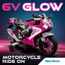 Chic 6V Illuminated Electric Motorcycle for Kids - Enjoyable Ride-On, Capacity 65 lbs