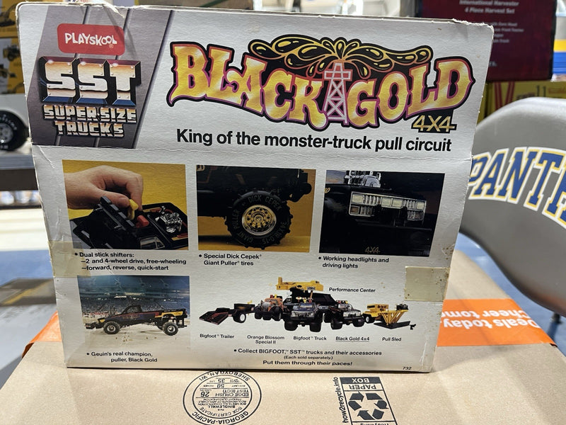 Playskool Black and Gold SST Pulling Truck Toy New in Box with Original Tape Uncut