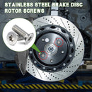 Set of 8 Stainless Steel Brake Disc Rotor Screws and Bolts for Automotive Use