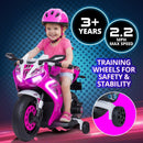 Chic 6V Illuminated Electric Motorcycle for Kids - Enjoyable Ride-On, Capacity 65 lbs