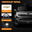 OROFULL 24V Chevrolet Electric Ride-On Car with LED Lights and MP3, Black