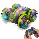 All-Terrain Remote Control Stunt Car for Kids Ages 4-12, Waterproof Green Design