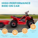 6V Red Toddler Ride-On Car with Trailer and Durable Wheels