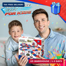 Spider-Themed Race Track and Monster Truck Playset for Kids Ages 3-8