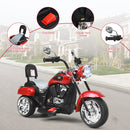 Red 3-Wheel Chopper Trike for Kids with Headlight and Horn