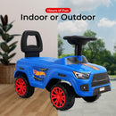 Hot Wheels - Foot-Powered Ride-On Toy with Smooth-Rolling Wheels and Storage Compartment