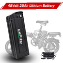 48V 20Ah Lithium Battery for Folding Bike with No Bottom Discharge Port