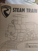 ROLLPLAY Steam Train Ride-On Toy with Tracks for Ages 2-5, 6V, 45lb Weight Capacity