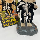 Retro Gemmy 17" Large Head Grooving Skeleton Super Freak *Inspected*