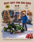 36V Electric 2-Seater UTV for Kids Ages 6+, 400W Power, 5-8 MPH, 14" Wheels