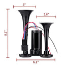 600DB 12V Dual Electric Air Horn for Trucks - Super Loud Sound