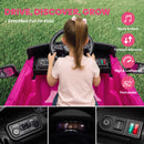 OROFULL 24V Pink Chevrolet Electric Ride-On Car with LED Lights and MP3 Connectivity