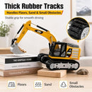 1/64 Scale Remote Control Excavator with Lights, Sounds, and App Features
