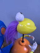 1995 ERTL Motorized Bumble Ball Bolters Toy - Yellow and Orange