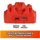 Car Wall Climber, Red USB Micro B Rechargeable Indoor Zero Gravity Sprint RC