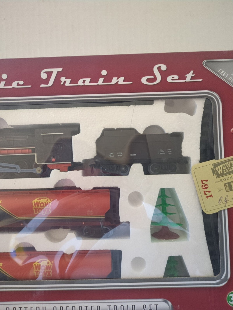 20-Piece Classic Battery-Operated Passenger Train Set with Lights and Sounds