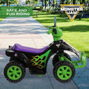Monster Jam 6V Kids ATV Quad - Safe and Powerful Ride-On Toy