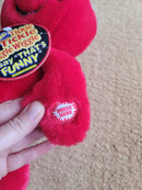 Wiggly Red Giggle Plush Toy from the 90s