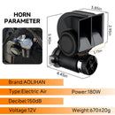 Powerful Compact Electric Train and Truck Air Horn with Button